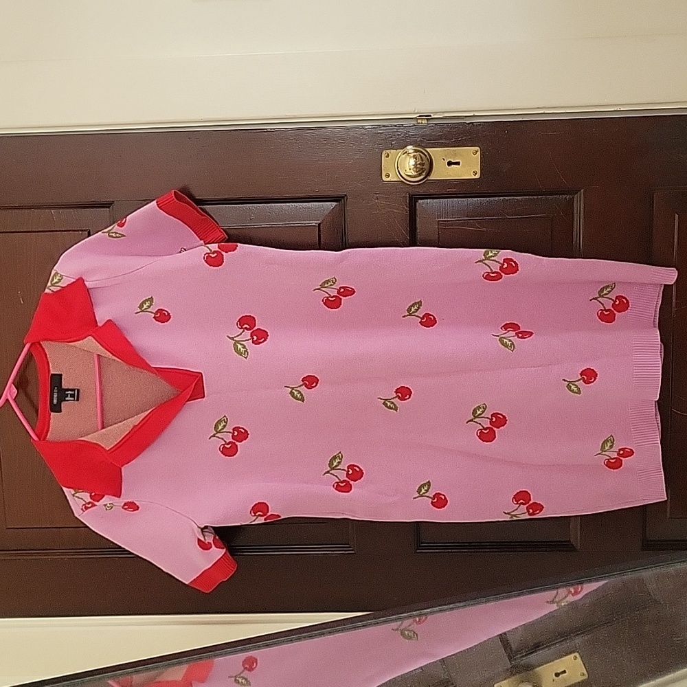 Forever 21 cherry polo dress